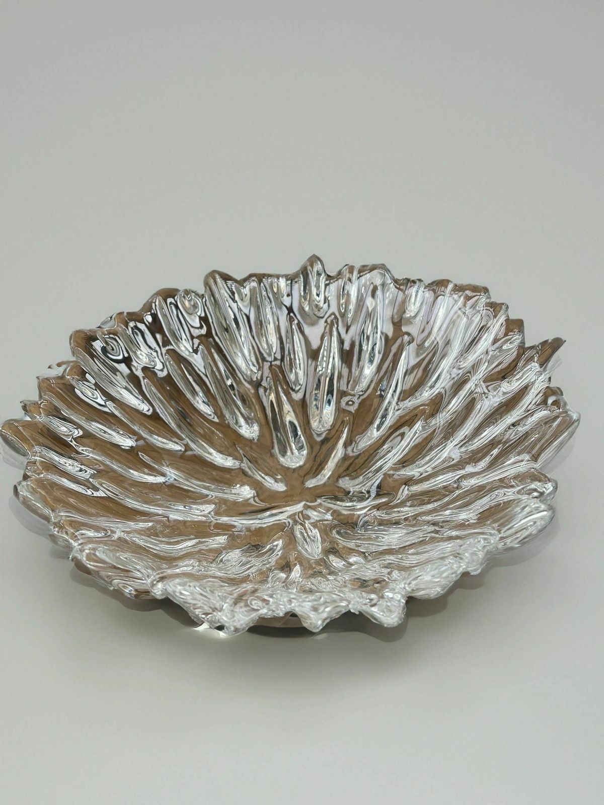 Budded Crystal Bowl Designed By Per Lütken In The 1970s And Manufactured By Royal Copenhagen In 1991. photo furniture