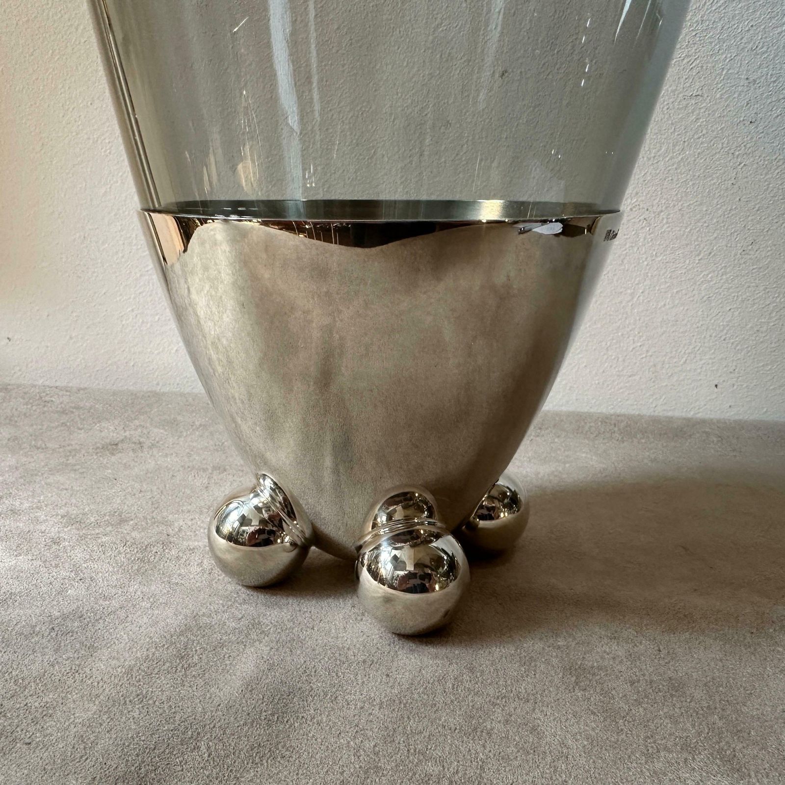 1990s Space Age Silver Plated Atomes Vase By Richard Hutten For Christofle photo furniture