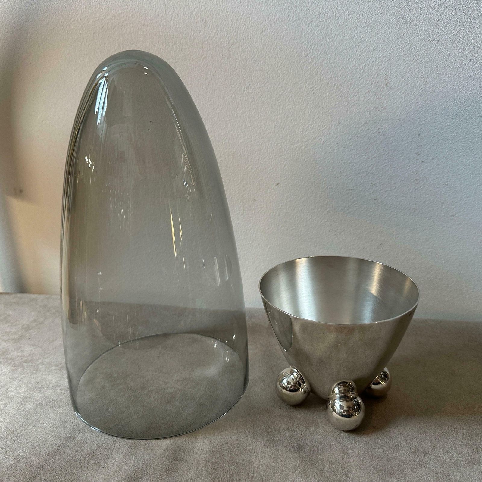1990s Space Age Silver Plated Atomes Vase By Richard Hutten For Christofle photo 1198.0