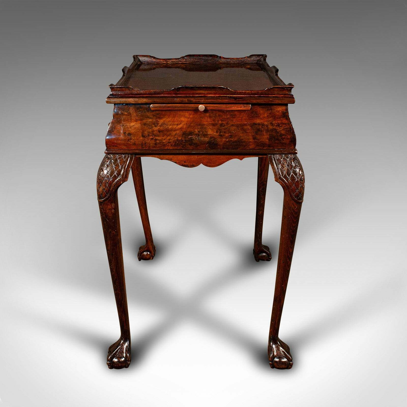 Antique Silver Display Table, English, Walnut, Georgian Revival, Late Victorian photo 2295.0