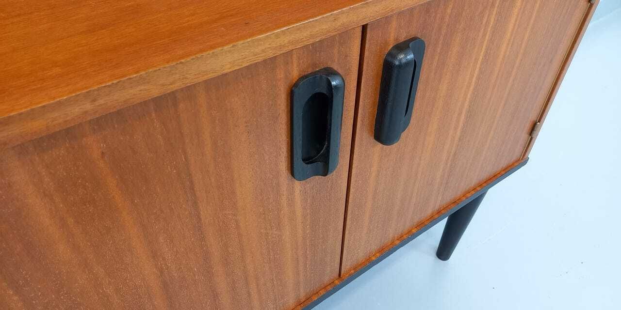 Scandinavian Bookcase In Teak And Black Wood photo vinterior