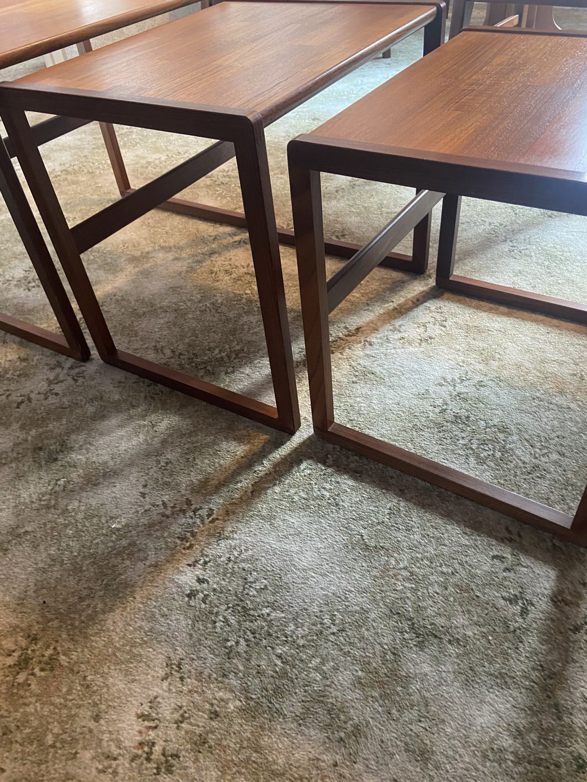 G Plan Parguetry Top Nested Tables photo for sale