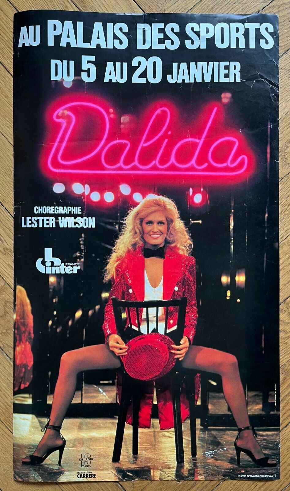Dalida   Poster Vintage Poster Dalida At The Palais Des Sports Photo Bernard Leloup