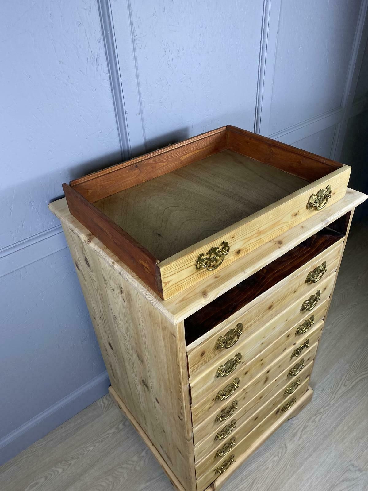 Pine Chest Of Drawers, 1970s, Vintage photo 495.0