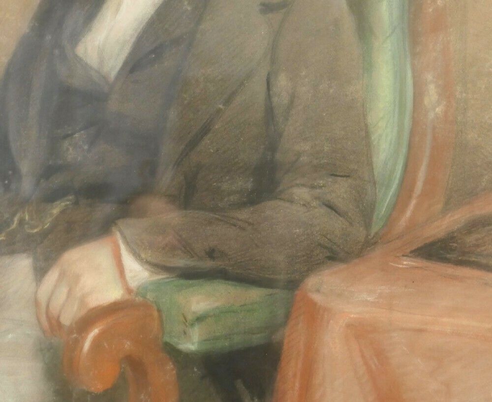 Portrait Of A Gentleman In Pastel And Charcoal By Thomas Price Downes photo buy