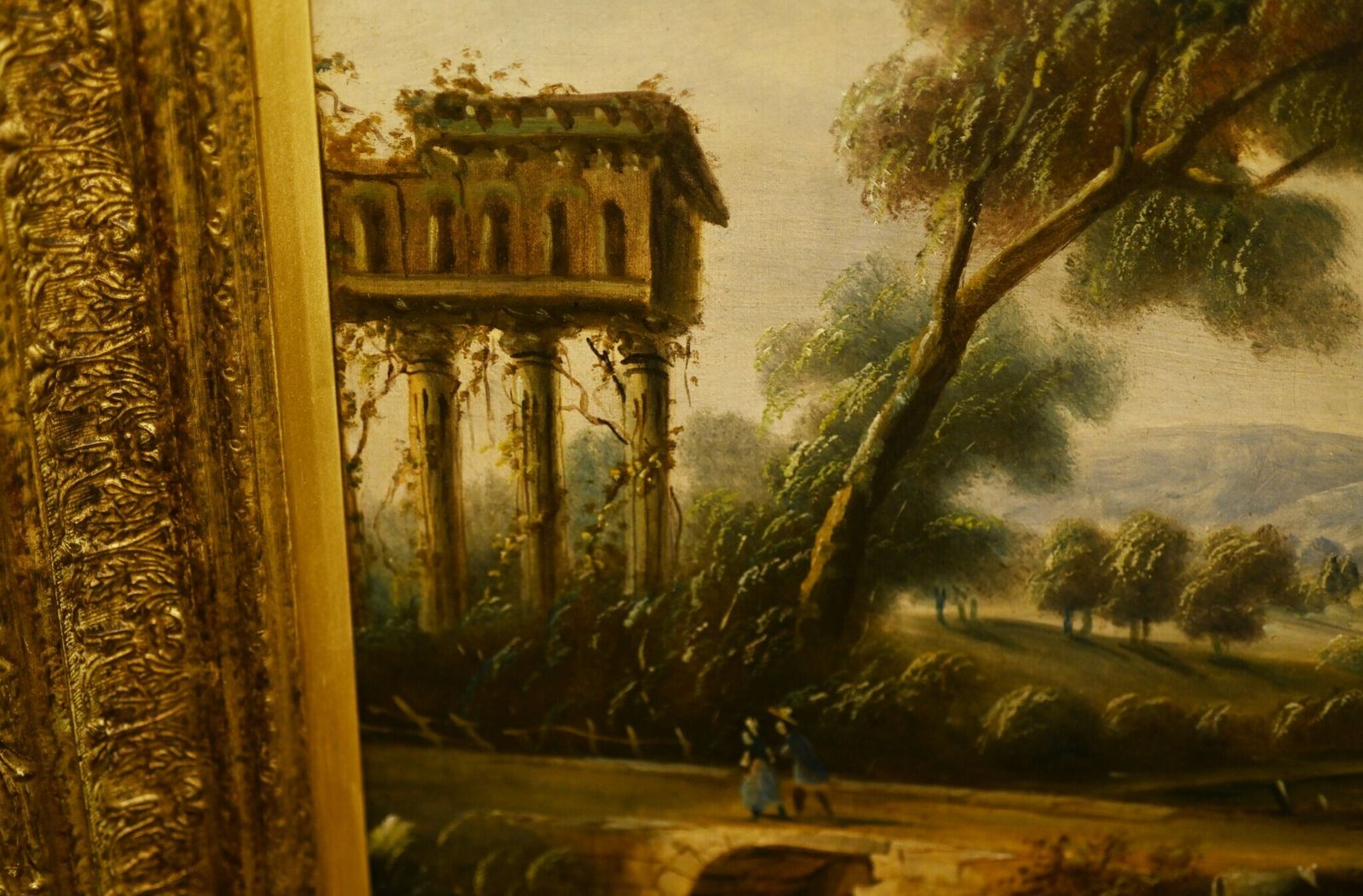 Italian Tuscan Landscape Painting Grand Tour Pastoral Art photo furniture