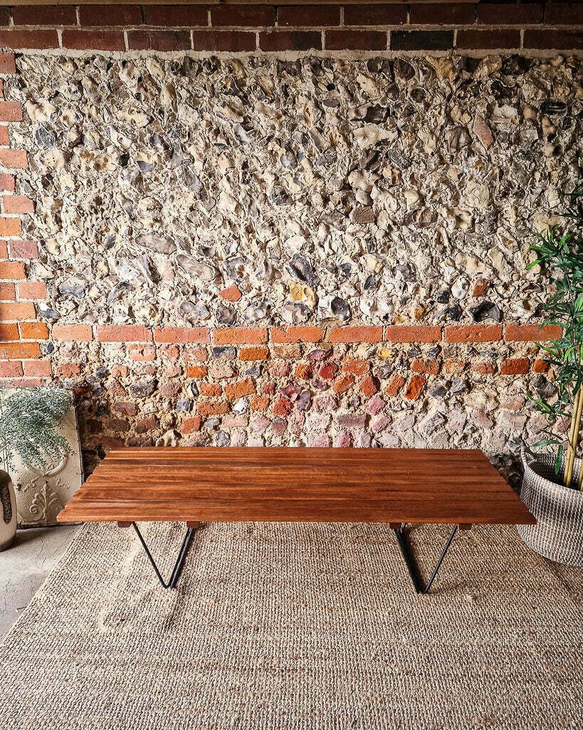 Mid Century Teak Coffee Table photo vintage