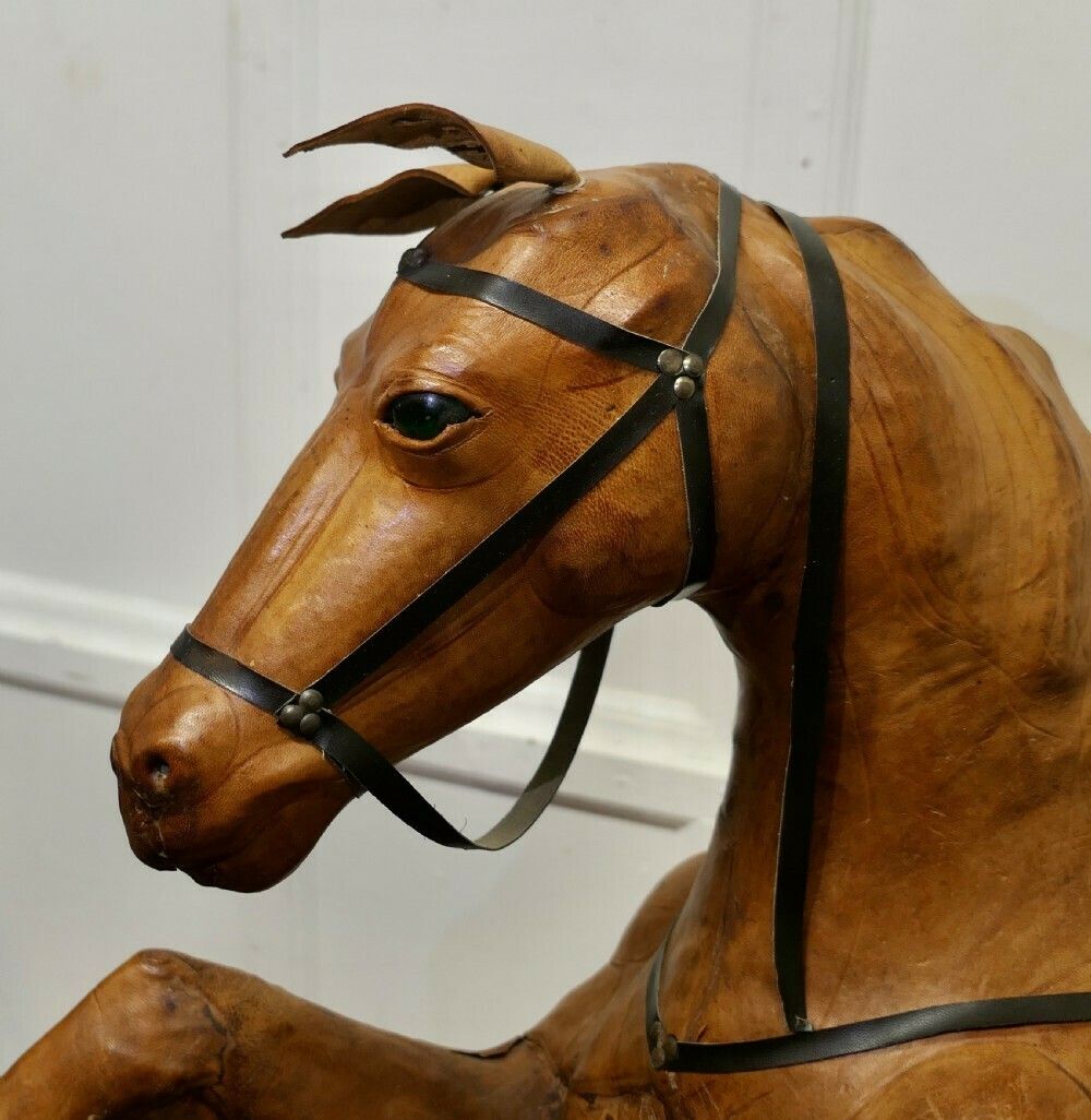 Life Size Arts And Crafts Leather Model Of A Horse photo 3000.0