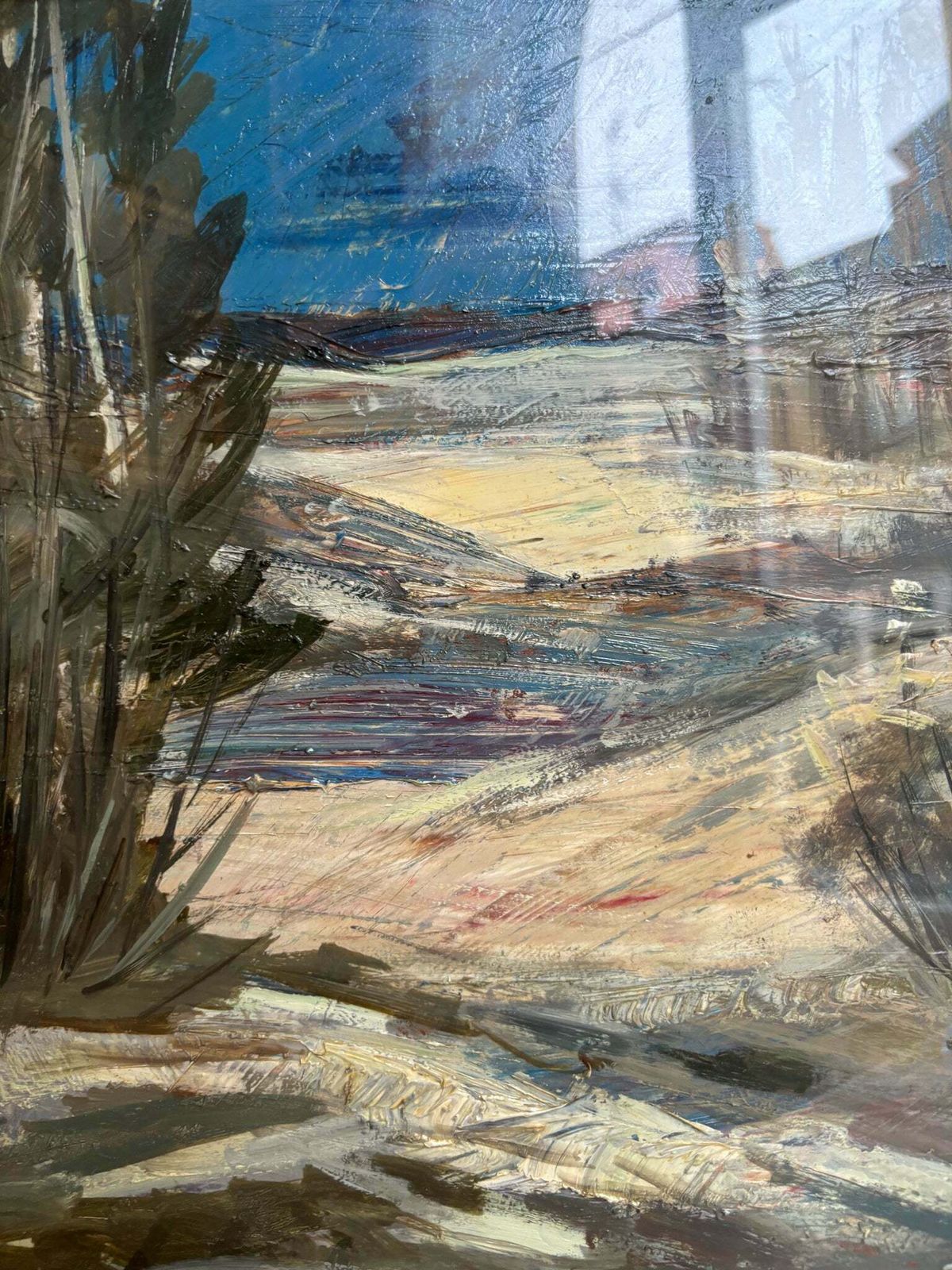 Oil Painting On Canvas Of Landscape By Lamberto Lamberti From The 1970s photo for sale