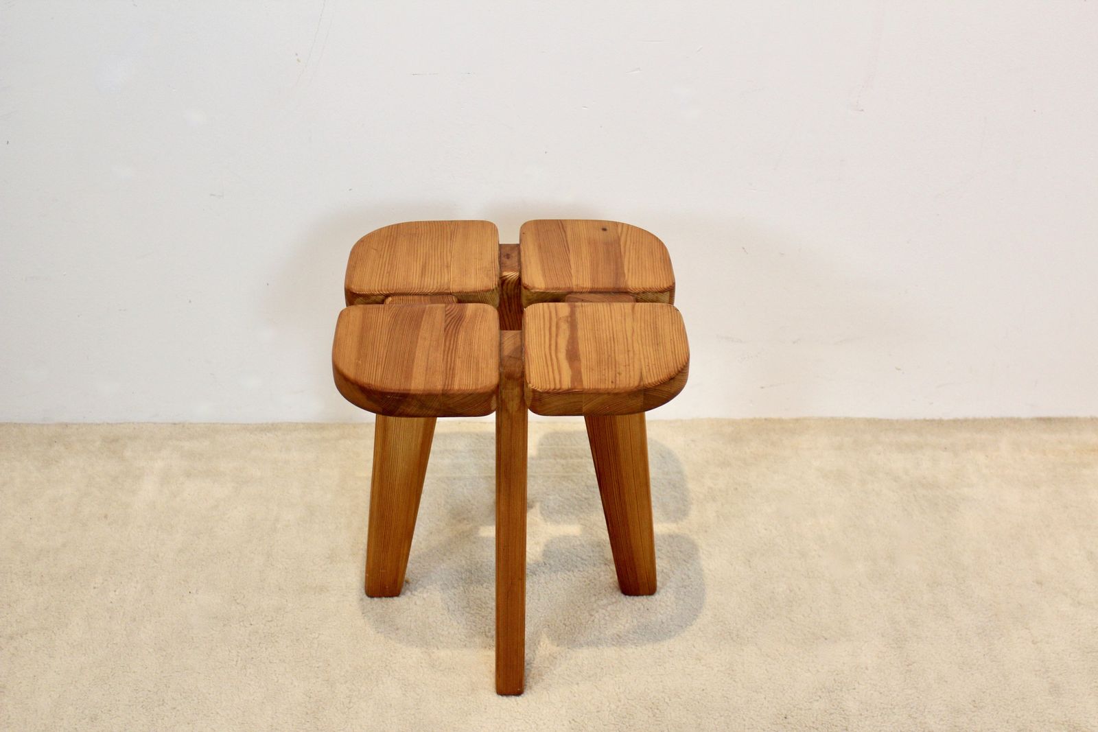Pinewood ‘Apila’ Stool By Rauni Peippo For Stockmann Orno, Finland 1960 photo furniture