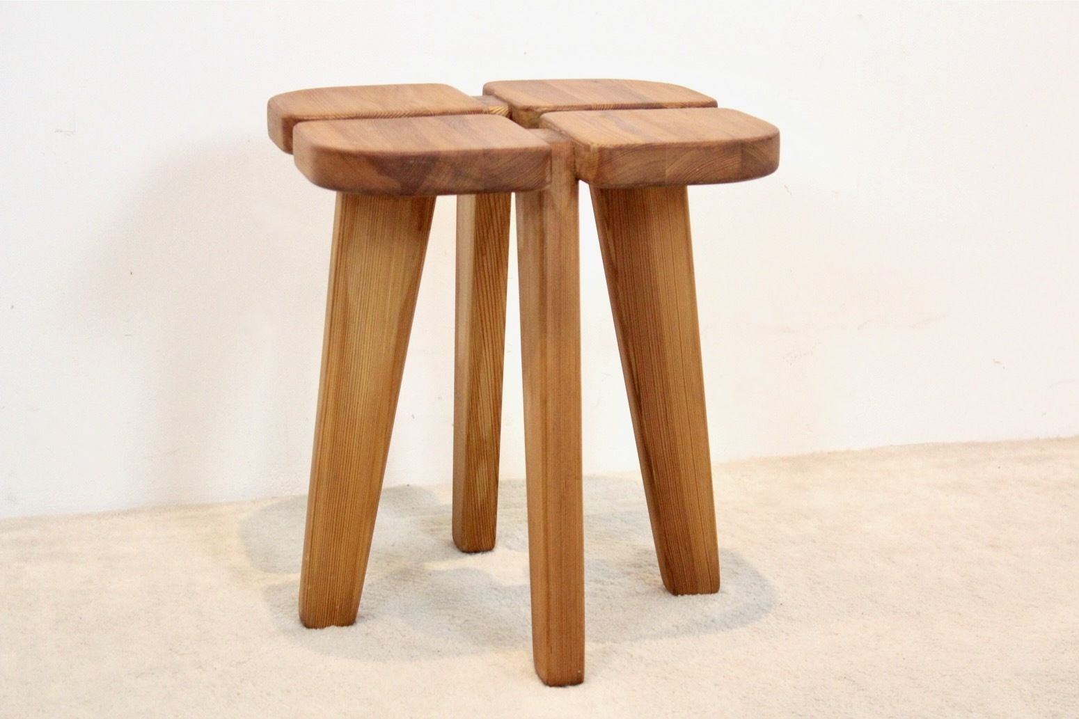 Pinewood ‘Apila’ Stool By Rauni Peippo For Stockmann Orno, Finland 1960 photo Furniture