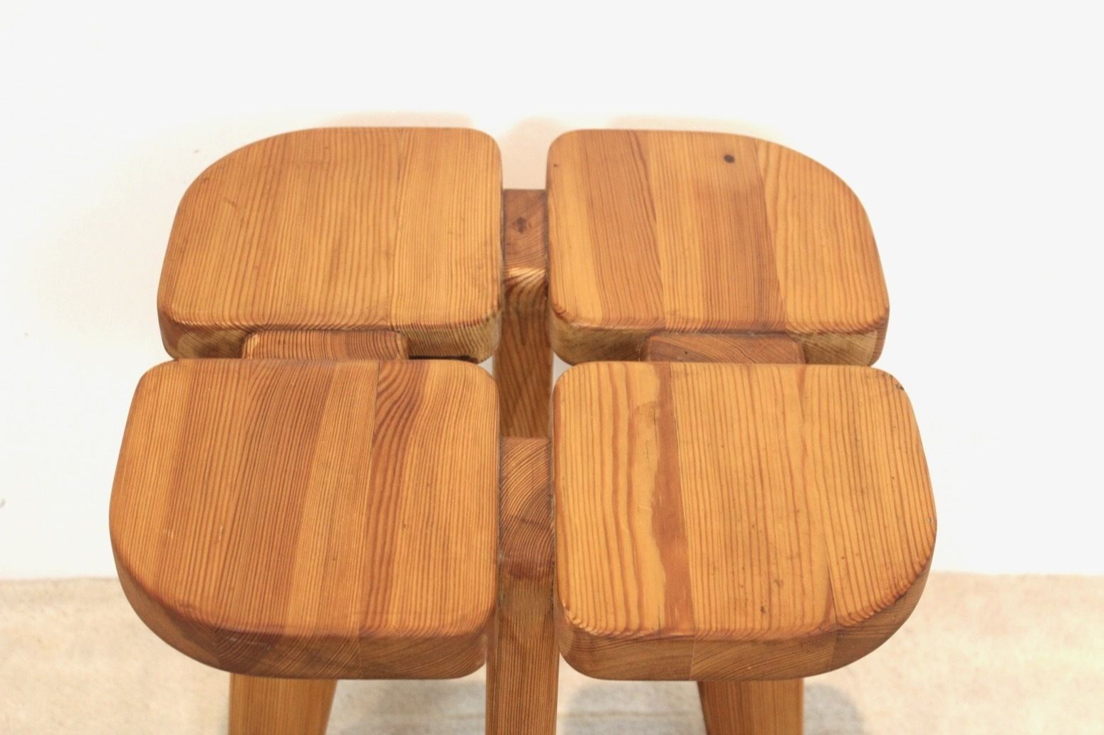 Pinewood ‘Apila’ Stool By Rauni Peippo For Stockmann Orno, Finland 1960 photo 1748.0