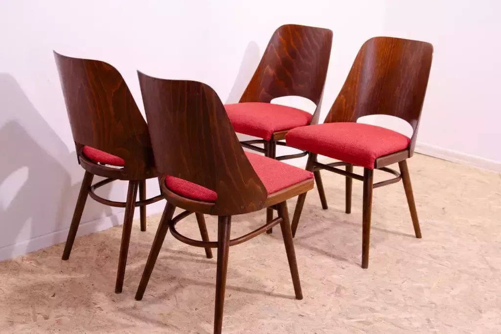861.0 Mid Century Dining Chairs By Radomír Hofman, 1960´S, Set Of 4 photo