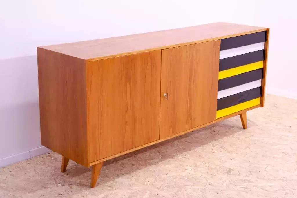 Mid Century U 460 Sideboard By Jiří Jiroutek For Interiér Praha, Czechoslovakia photo Furniture