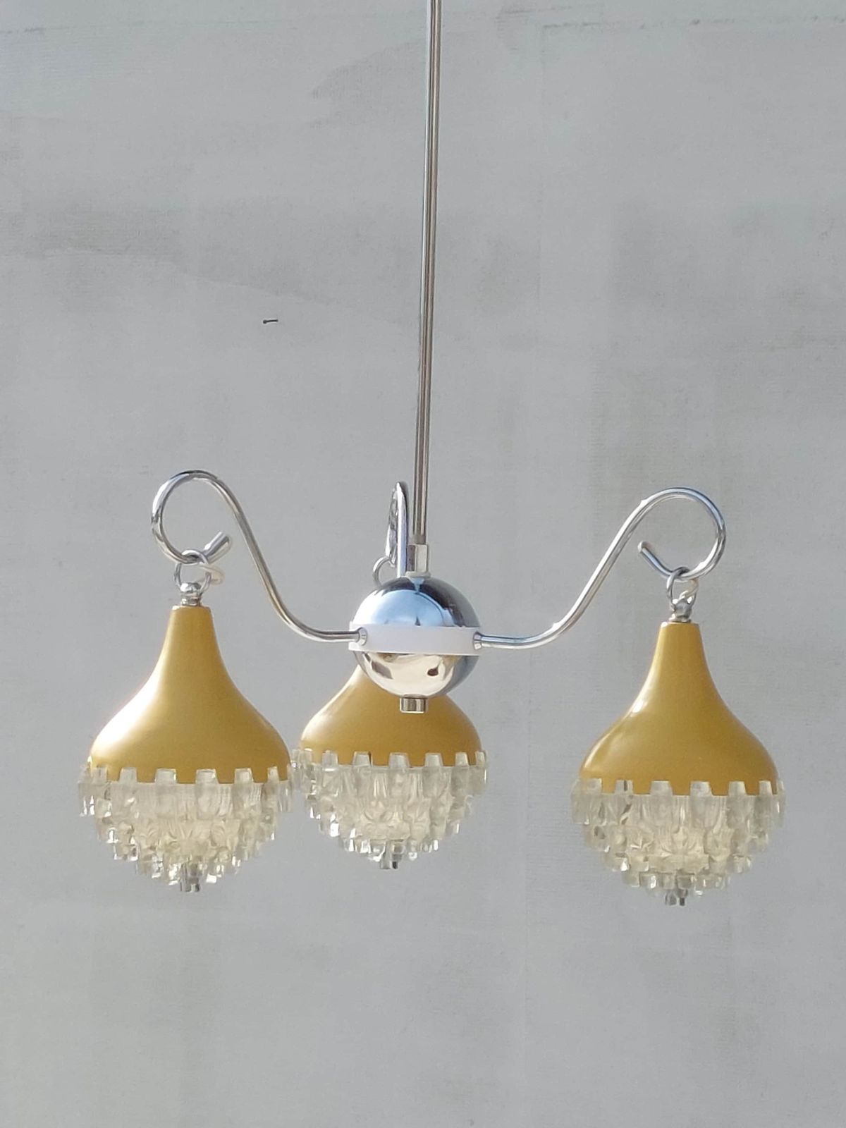photo for sale Retro Pendant Lamp /Retro Ceiling Light/Space Age Pendant Lamp/Space Age Chandelier/Mcm Pendant Lamp/Vintage Chandelier/Pineapple Shape/70's