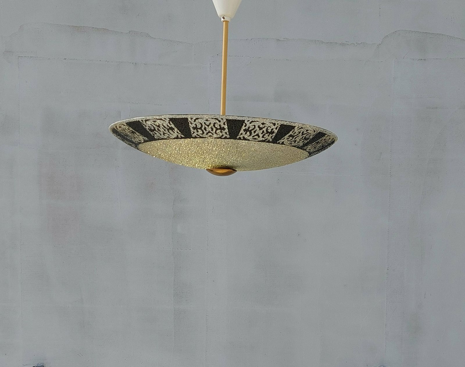 Vintage Pendant Lamp / Vintage Chandelier / Mcm Italian Chandelier/ Mid Century Italian Ceiling Lamp / Italian Chandelier / Space Age/ 60's photo Lighting