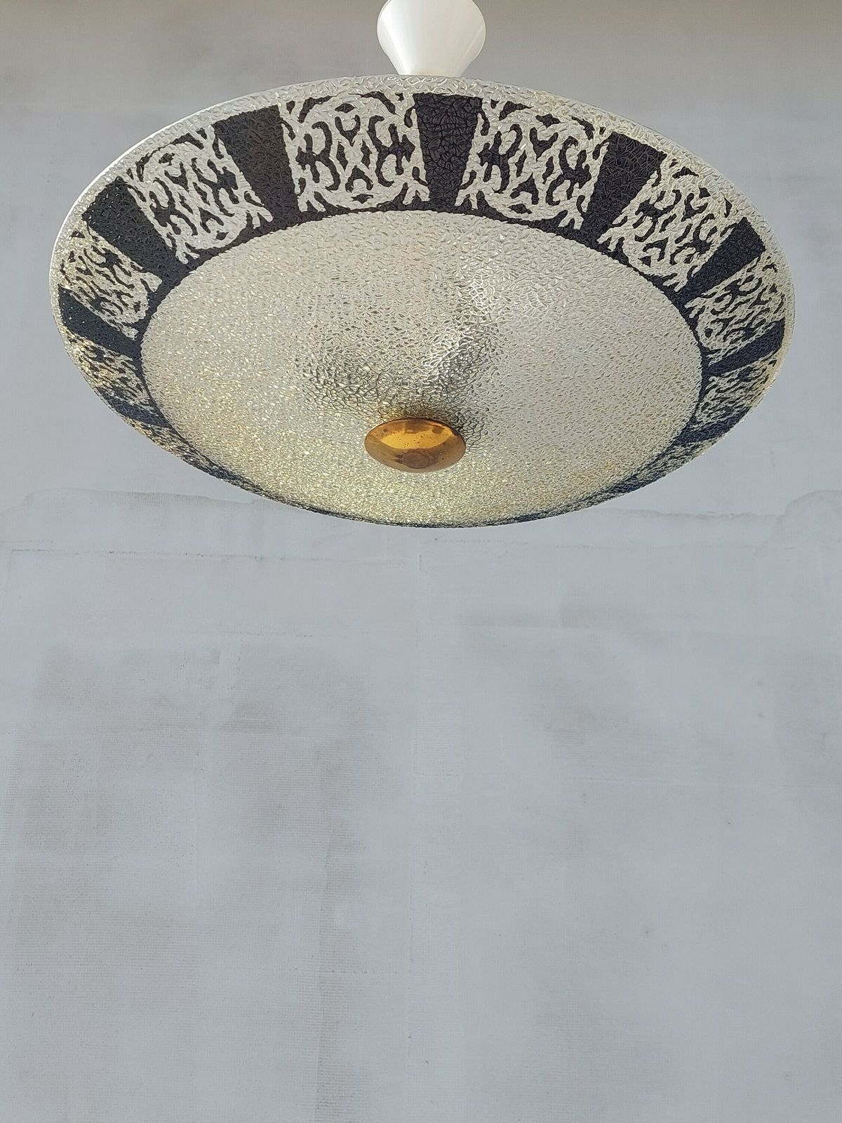 Vintage Pendant Lamp / Vintage Chandelier / Mcm Italian Chandelier/ Mid Century Italian Ceiling Lamp / Italian Chandelier / Space Age/ 60's photo vintage