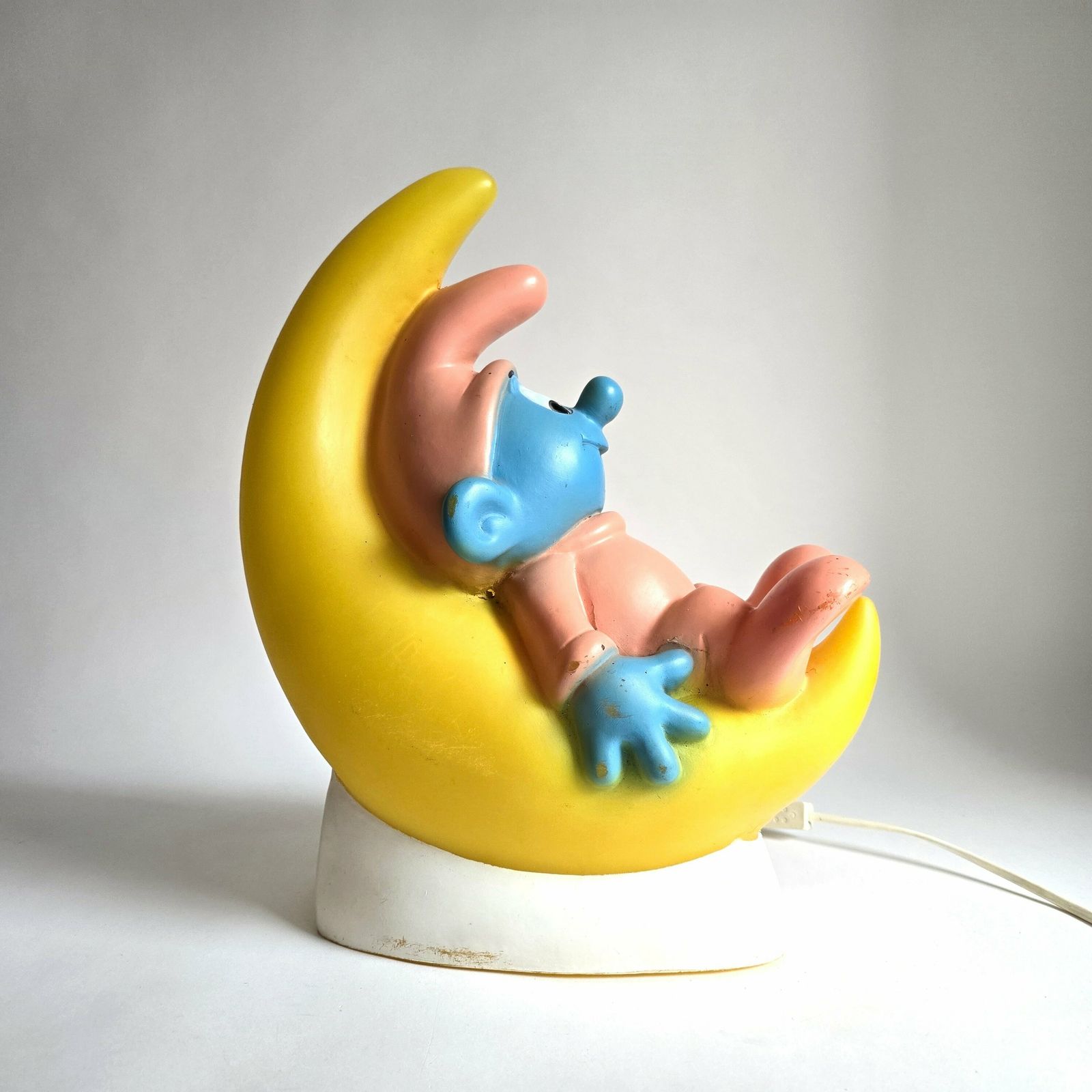 Vintage Rare Pop Art Lamp Smurf Baby Lovely Accent Table Lamp photo 172.0