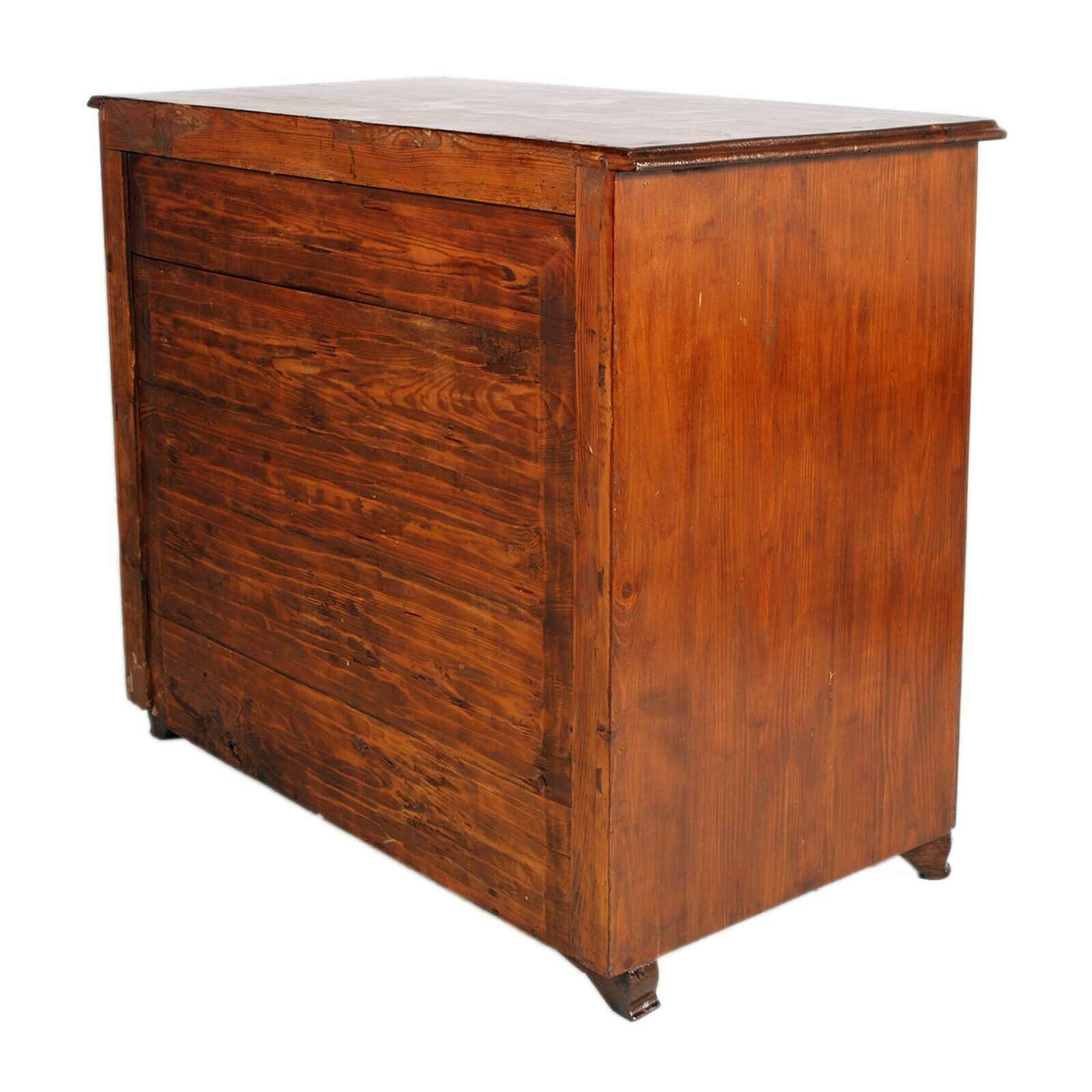 18th Century Original Venetian Country Dresser In Larch, Restored Wax Polished photo for sale