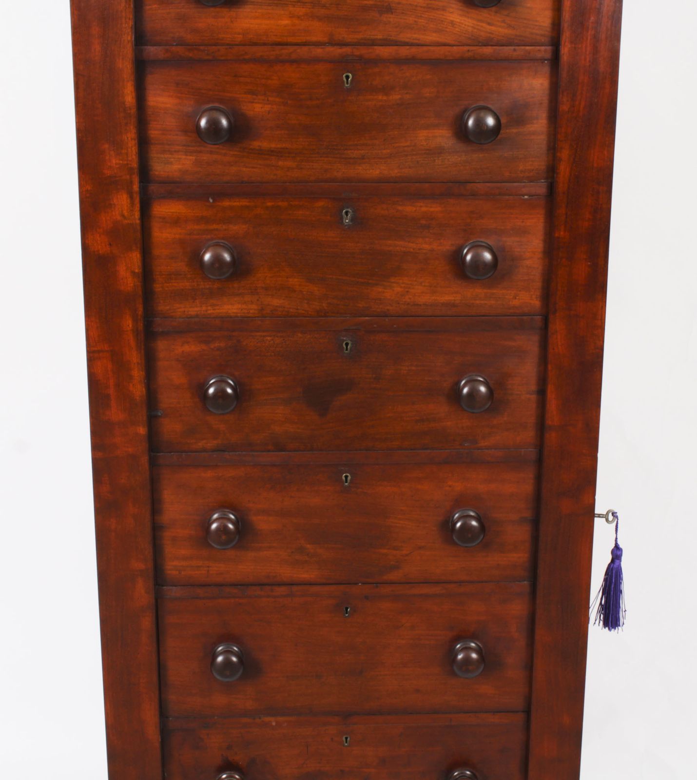 Antique George IV Mahogany  Wellington Chest  C1830 19th Century photo vinterior