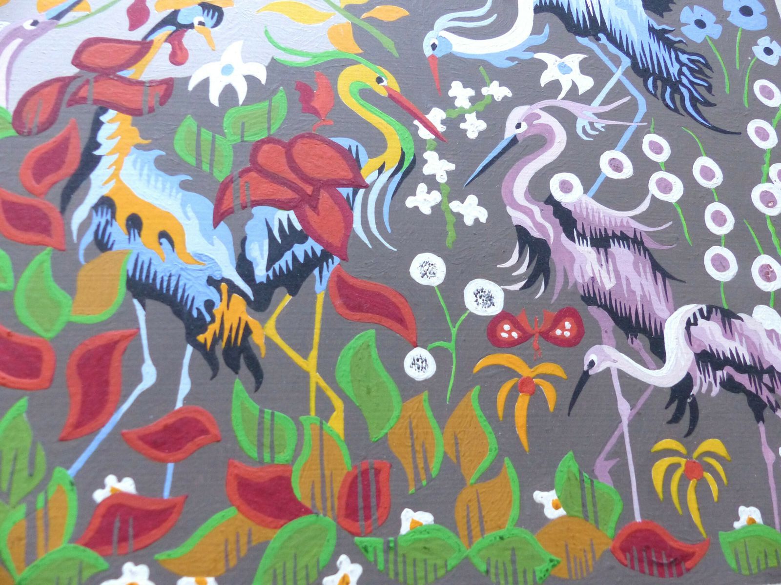 Gouache Preparatory Model Of A Tapestry By Jacques Busque   The Waders At Dawn photo 260.0