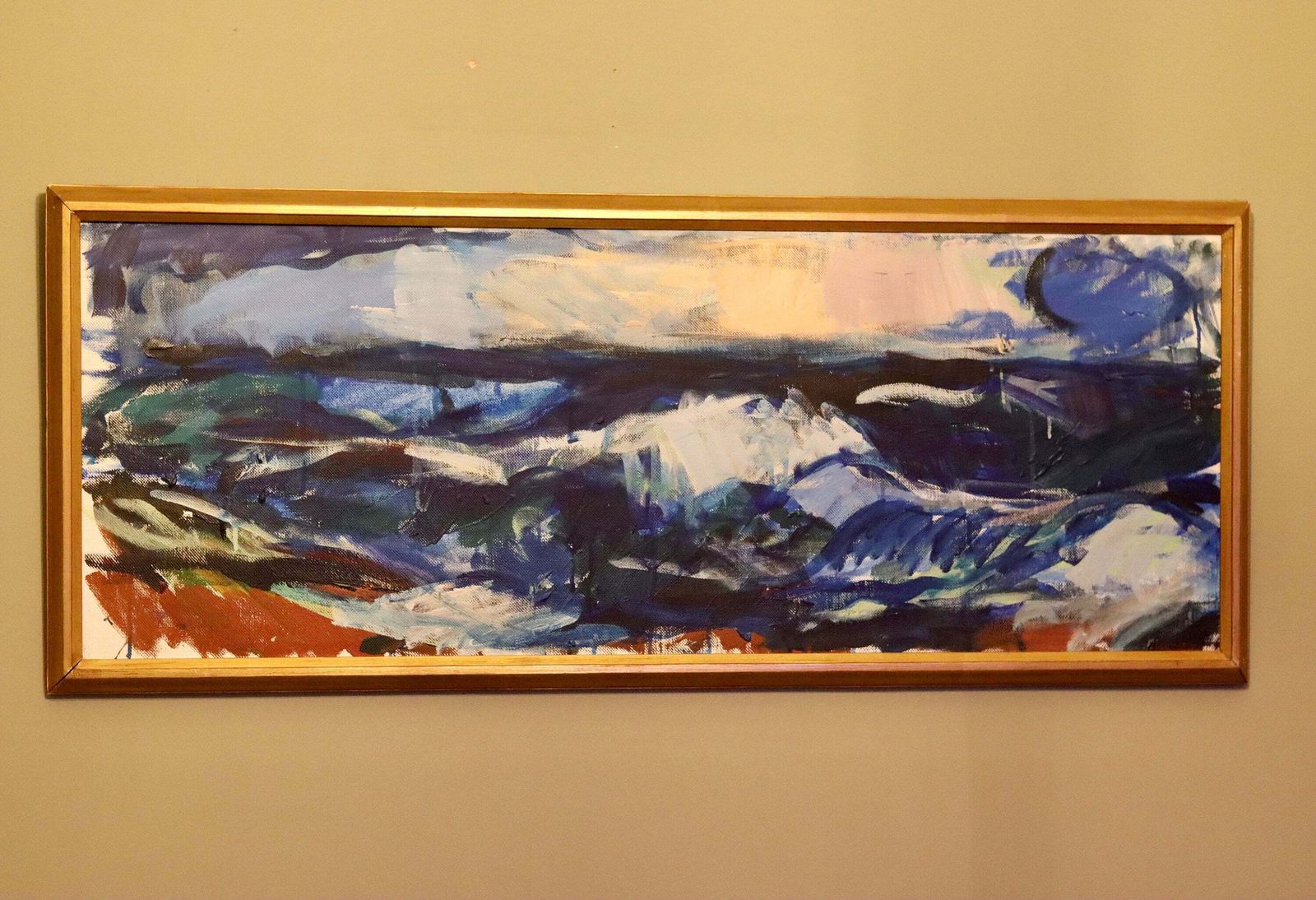 Swedish Modernist Abstract Oil Painting photo 715.0