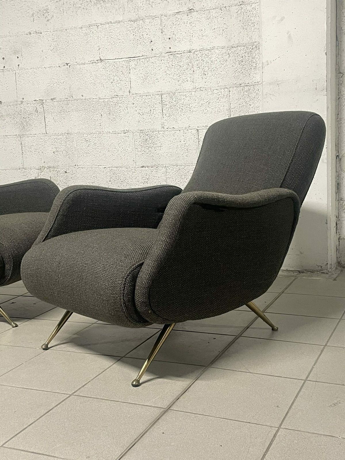 Pair Of Reclining Armchairs From The 1950s photo Furniture