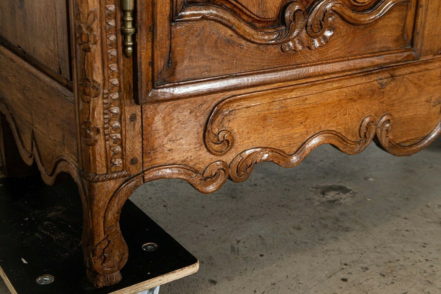 5693.0 Large 18thc French Carved Walnut Armoire photo