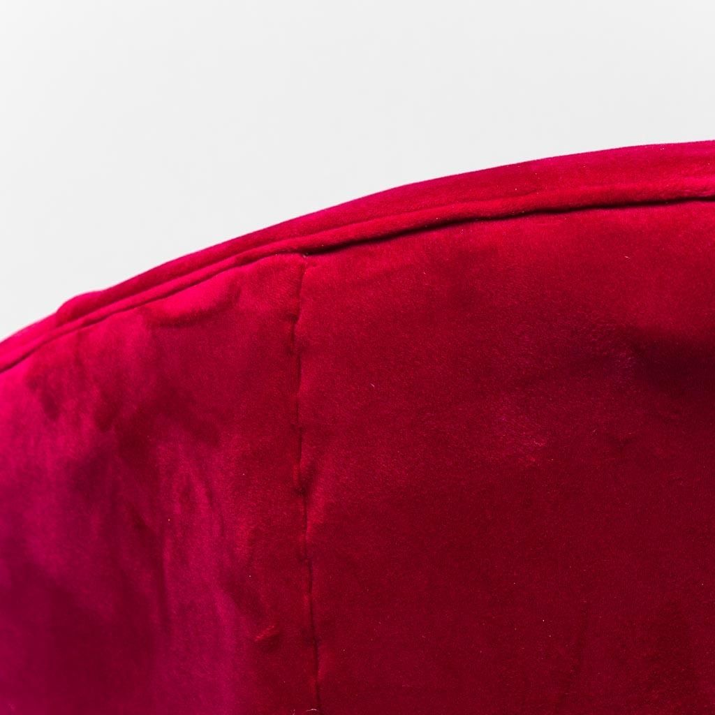 photo for sale 3 Seater Red Velvet Sofa From The 1950s, Modern Vintage