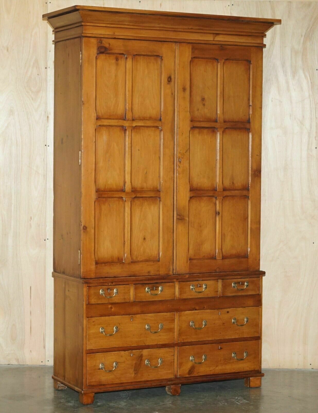 Super Rare Fully Restored Antique Victorian Fruitwood Gun Collectors Cabinet
