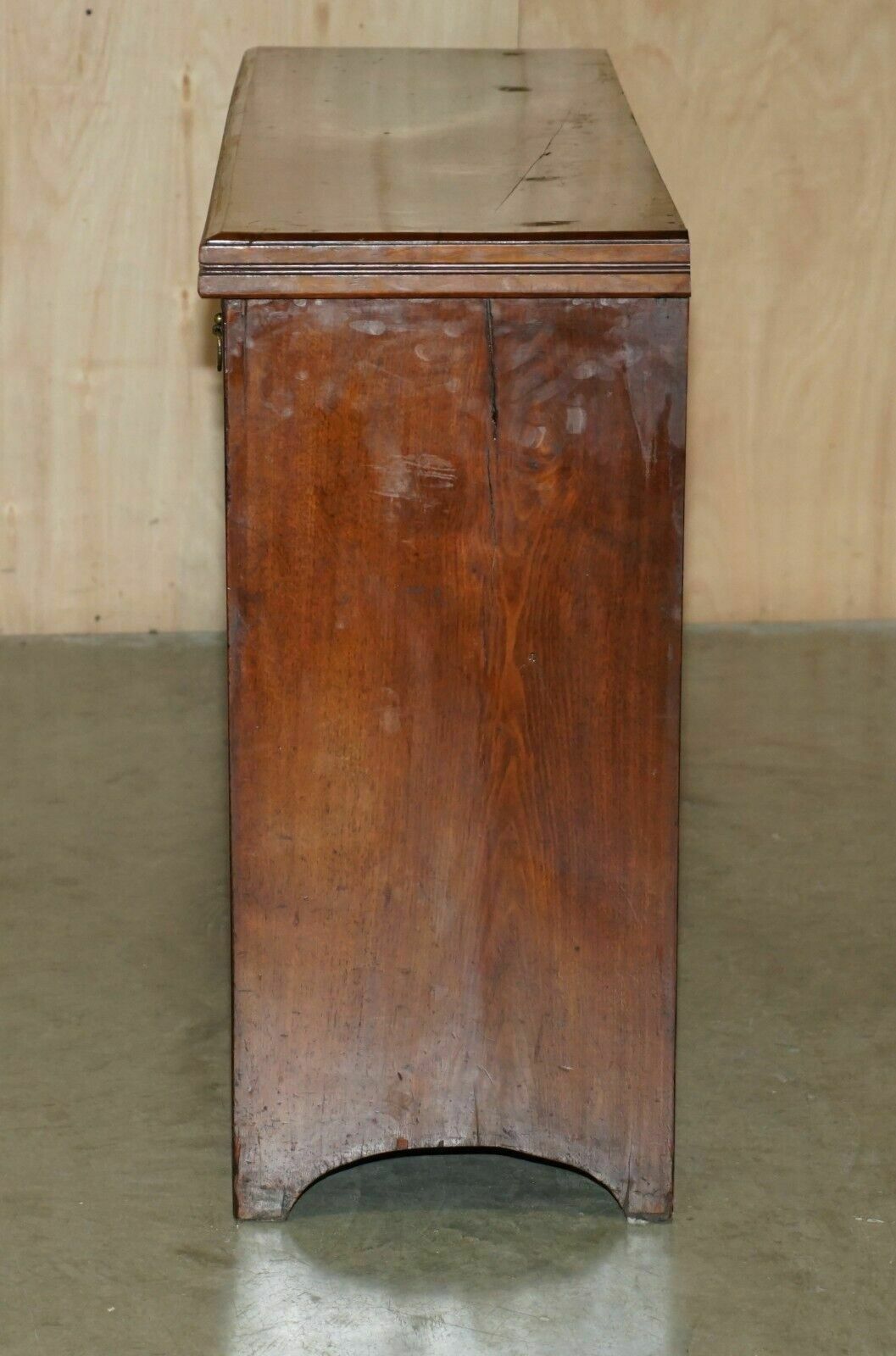 photo buy Antique English Country Oak Circa 1880 Victorian Sideboard Base With Drawers