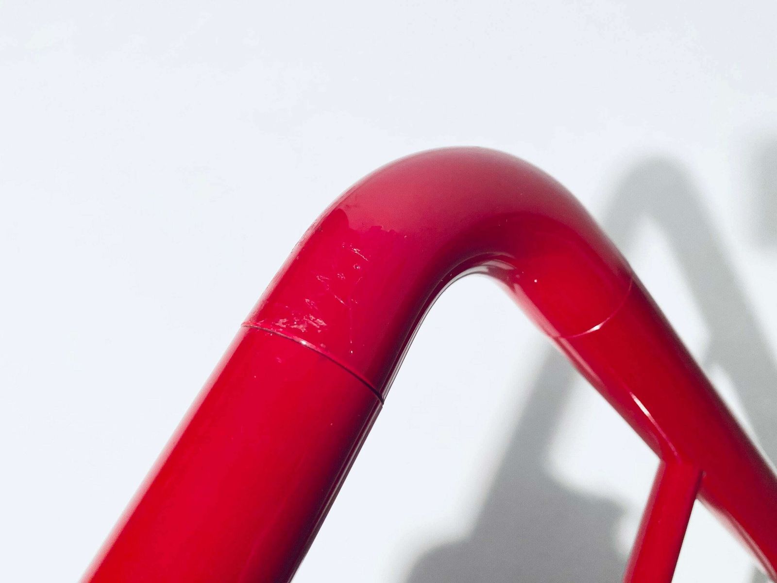 Hewi Rare Wall Clothes Rack Shelf Red Plastic / 1980s Vintage Interior photo buy