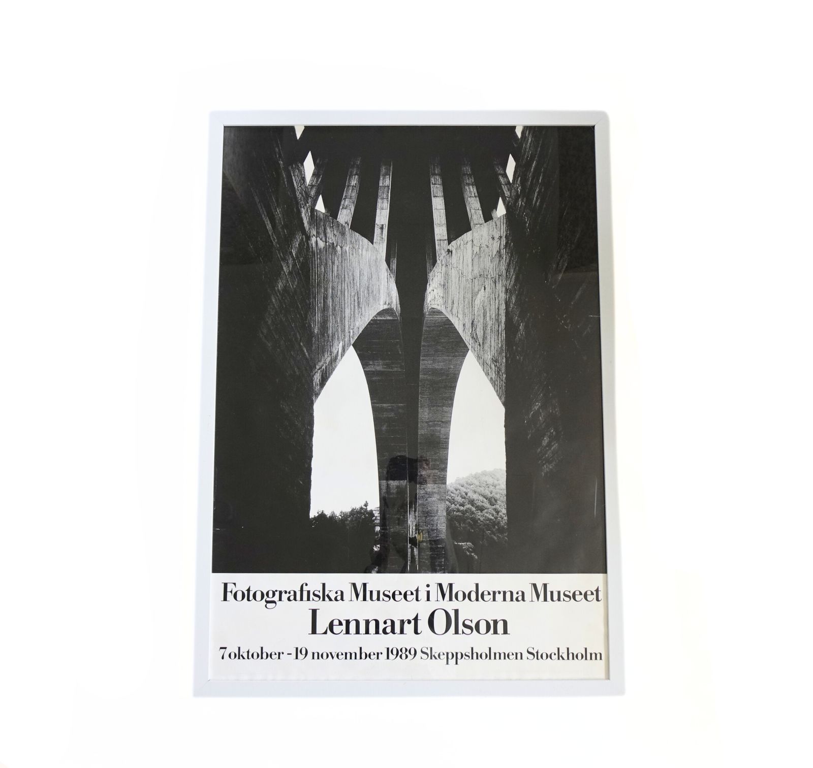 Original "Moderna Museet" Poster Of Exhibition Lennart Olson 1989