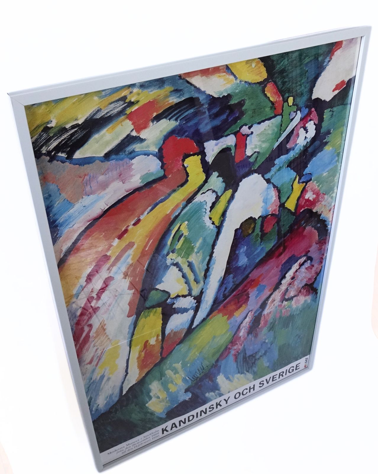 Original "Moderna Museet" Poster Of Exhibition Kandinsky Och Sverige 1990 photo 198.0