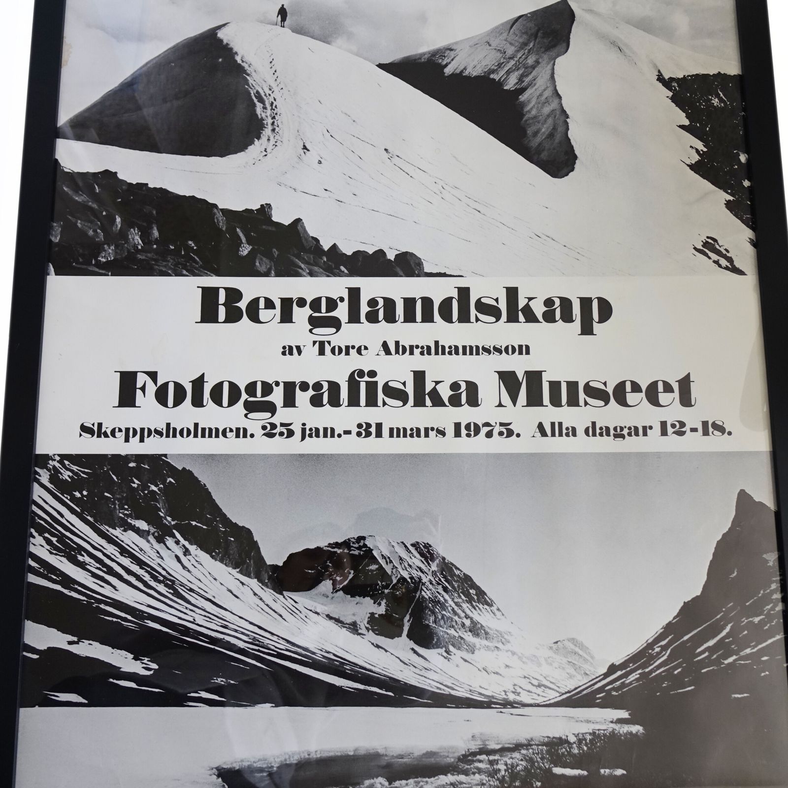 Copy Of Original "Moderna Museet" Poster Of Exhibition Tore Abrahamsson 1975 photo furniture