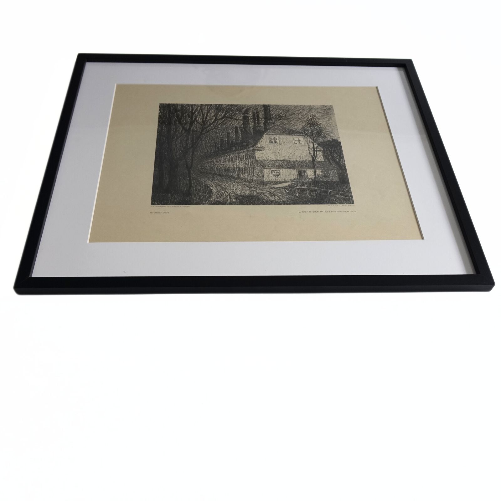 Antique Prints From 1915 Of "Stockholmsbilder" Painted By Ferdinand Bobe photo furniture