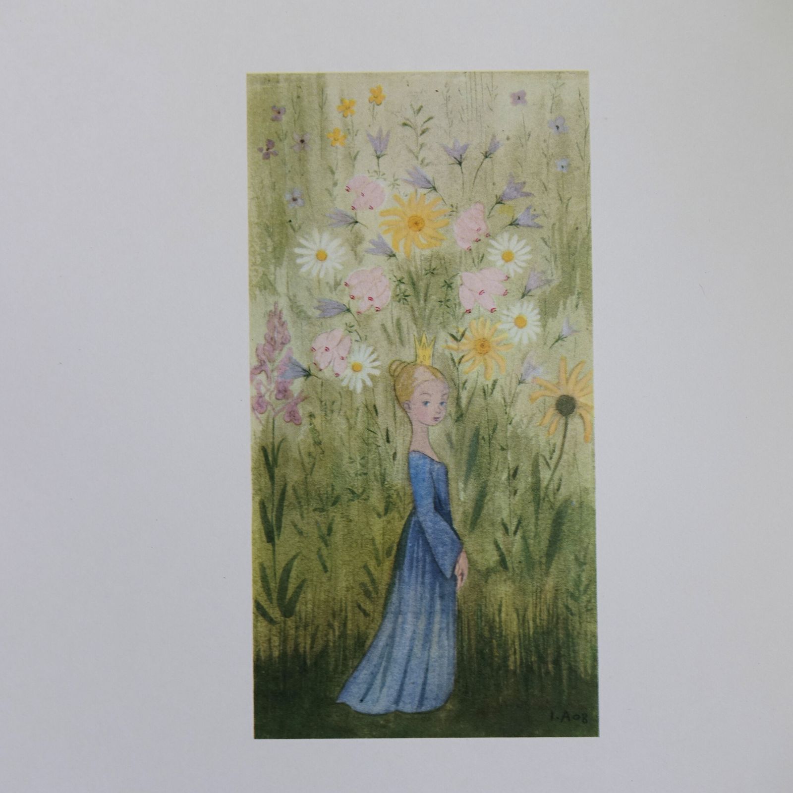 Prinsessan Bland Blommor" Vintage Poster By Ivar Arosenius photo furniture