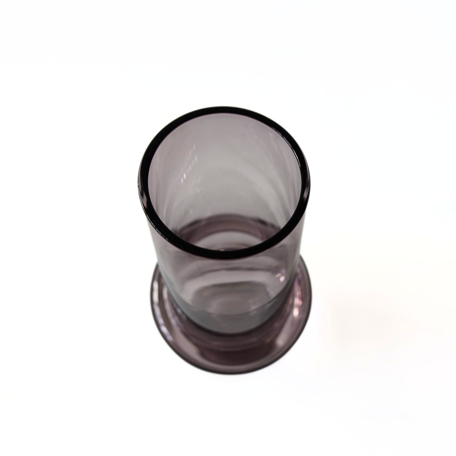 Large Vintage Purple Glas Vase "Rocket" From Sea Glasbruk Designed By Inge S Son photo buy
