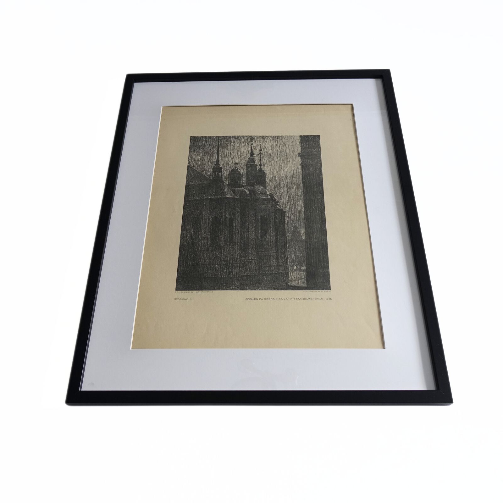 Antique Prints From 1915 Of "Stockholmsbilder" Painted By Ferdinand Bobe photo furniture