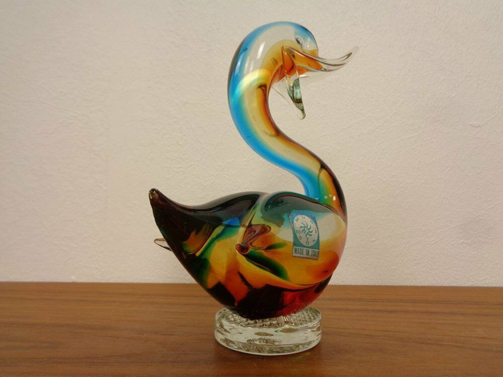 273.0 Murano Glass Duck & Swan, Italy, 1960s, Set Of 2 photo