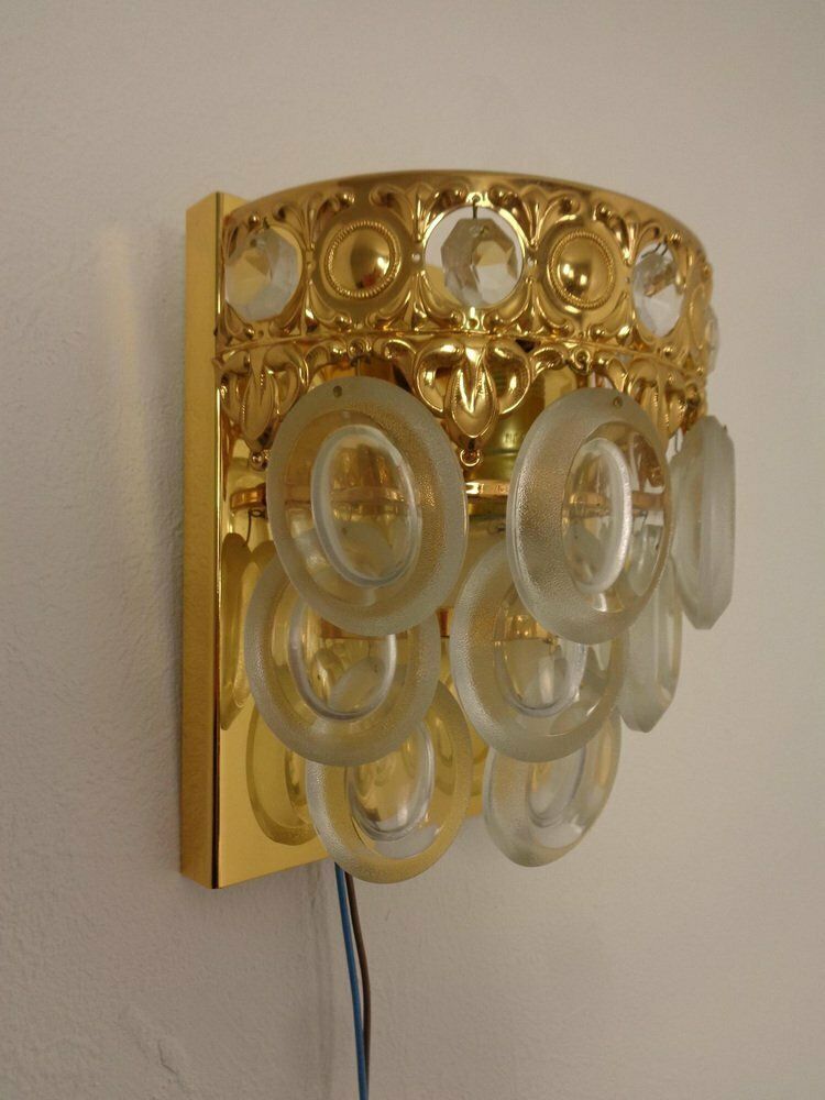Hollywood Regency Wall Lamps From Sölken Leuchten, 1970s, Set Of 2 photo vinterior