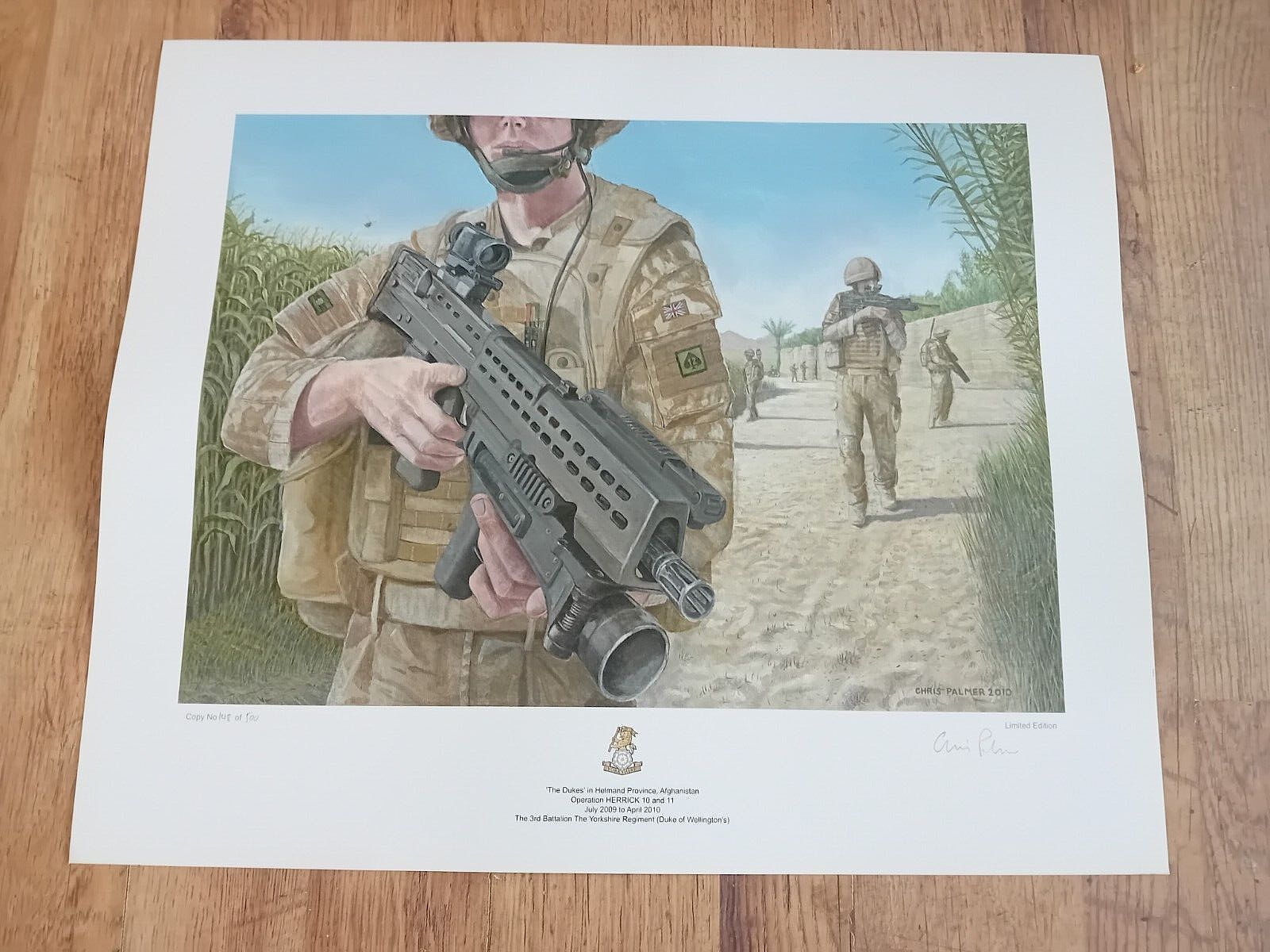 "The Dukes" Helmand Province ,Afghanistan. 2009/10 .Signed Print By Chris Palmer photo vinterior