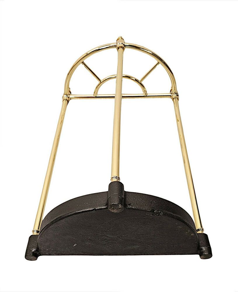 A Fabulous 19th Century Polished Brass And Cast Iron Stick And Umbrella Stand photo 594.5514000000001