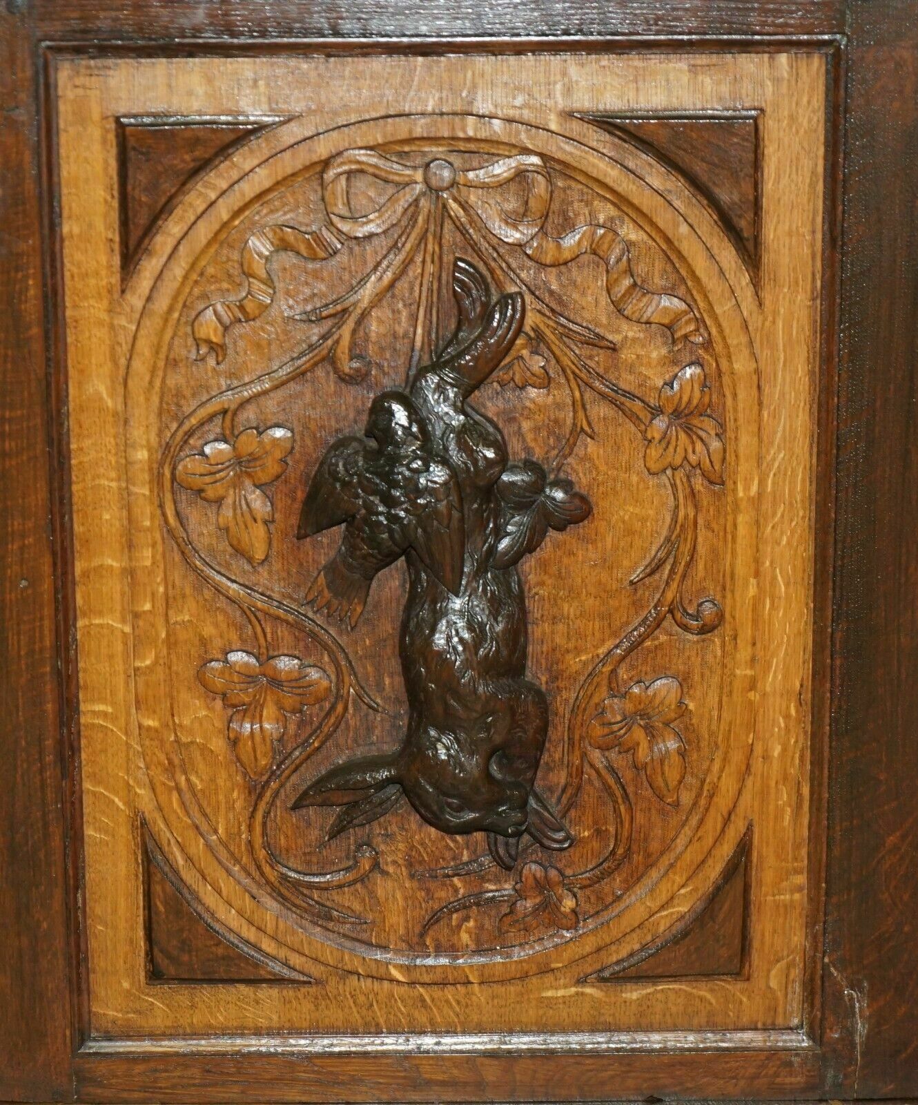 Pair Of Antique Victorian 1880 Continental Jacobean Gothic Revival Bookcases photo 9950.0