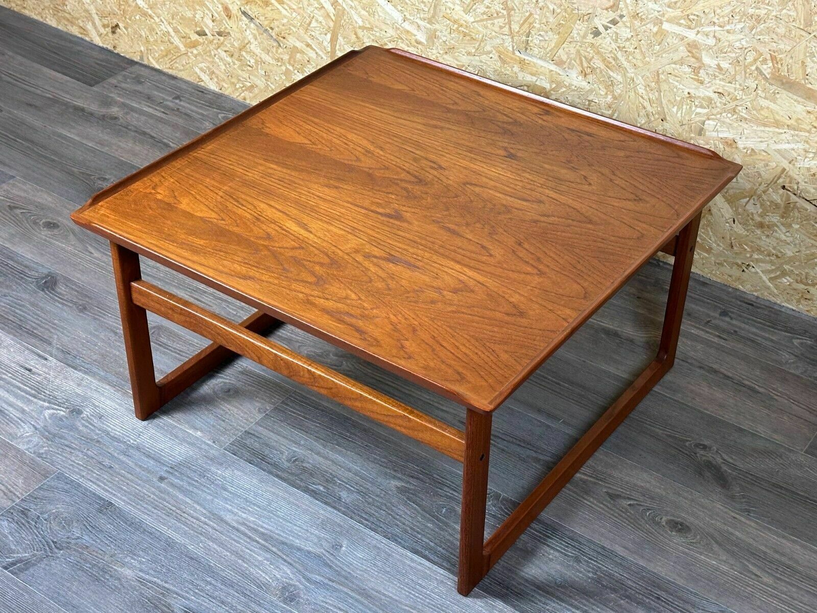 60s 70s Teak Coffee Table Kubus By Jalk Vodder Andersen For Dyrlund Denmark photo for sale