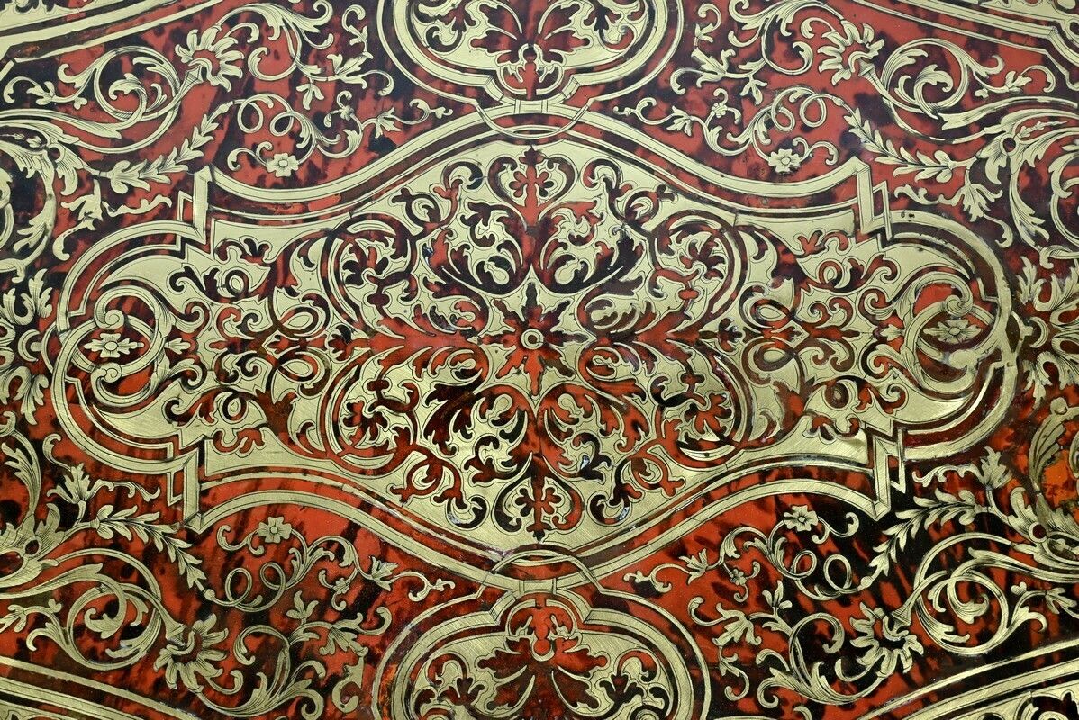 Ceremonial Table In Blackened Pear Wood, Napoleon III Period – Mid 19th Century photo vinterior