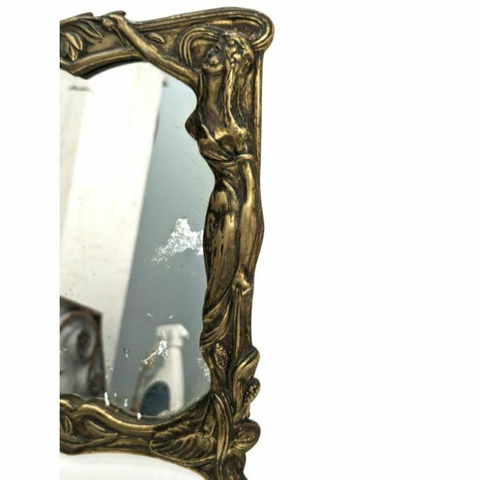 Art Nouveau Bronze Table Psyche Mirror photo for sale