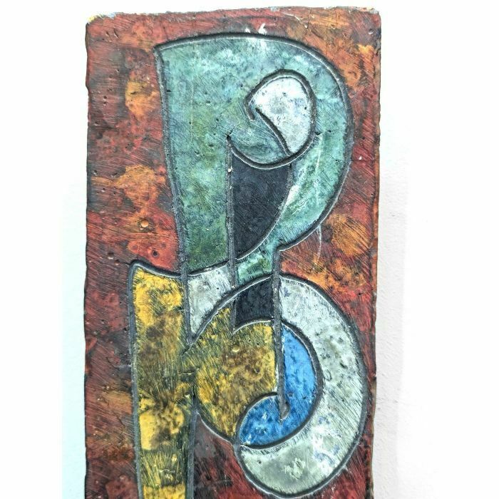 Abstract Painting Oil On Wood photo furniture