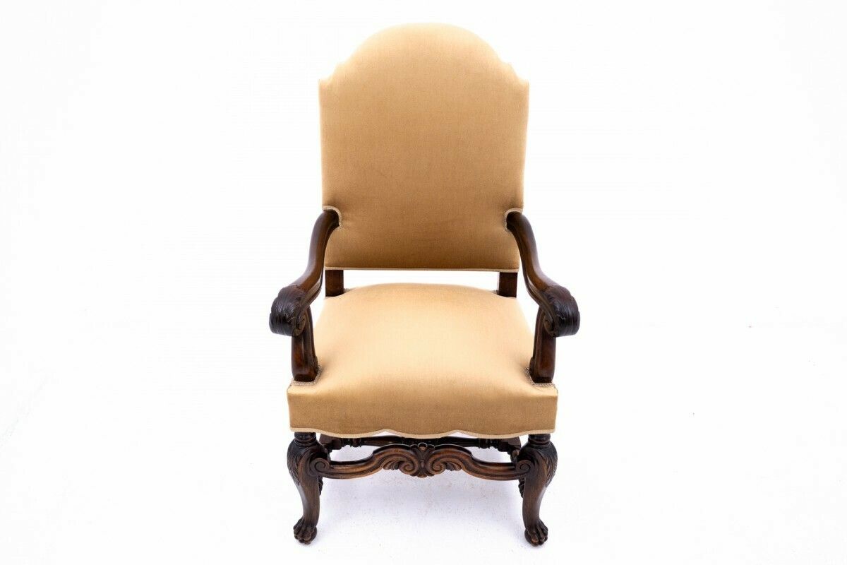 A Pair Of Antique Armchairs, Western Europe, Around 1900. After Renovation. photo furniture