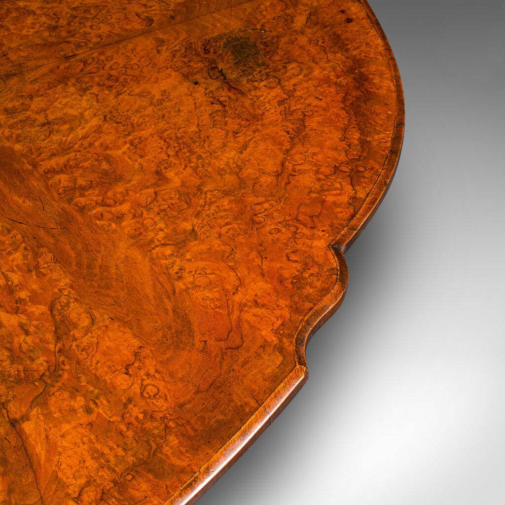 photo furniture Antique Sutherland Table, English, Burr Walnut, 4 Seat, Occasional, Victorian